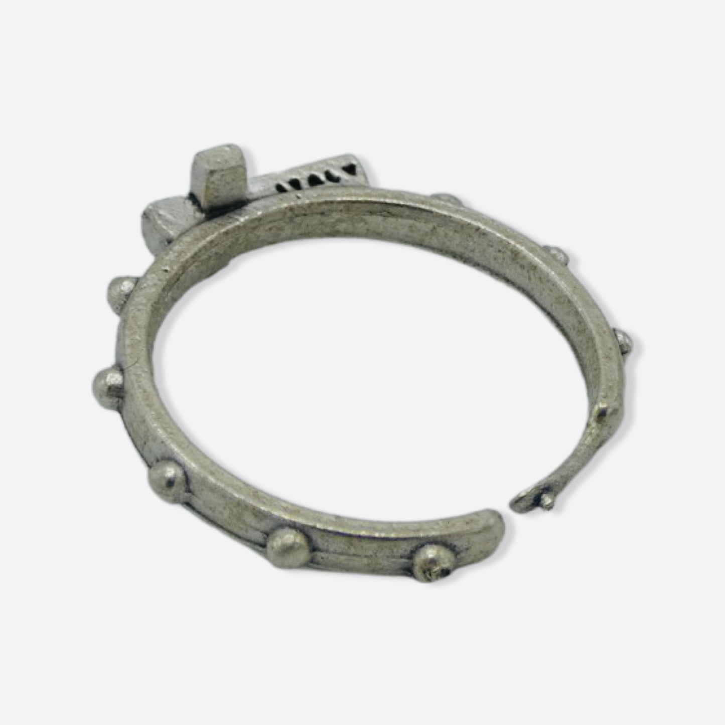 Crucifix Decade Rosary Ring