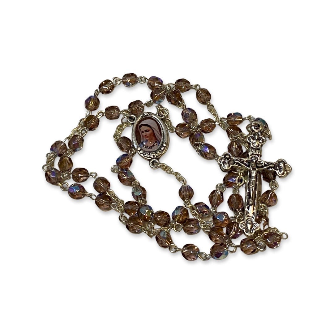 Crystal Queen of Peace Rosary