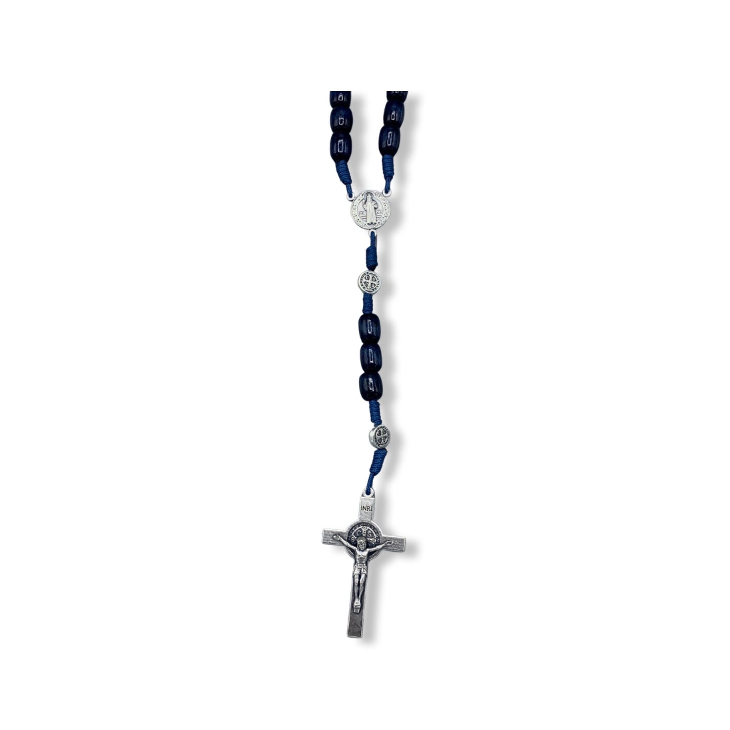 Large Beads St. Benedict Wood Rosary