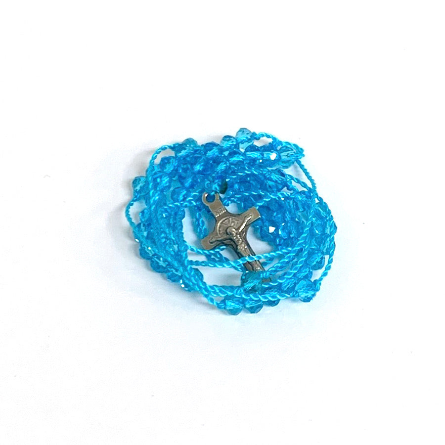 Delicate Rosary Necklace of Assorted Colors