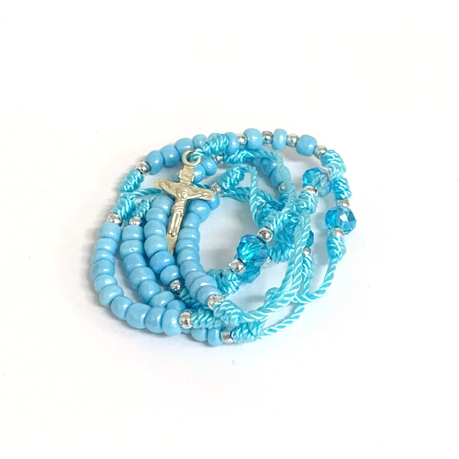 Delicate Rosary Necklace of Assorted Colors