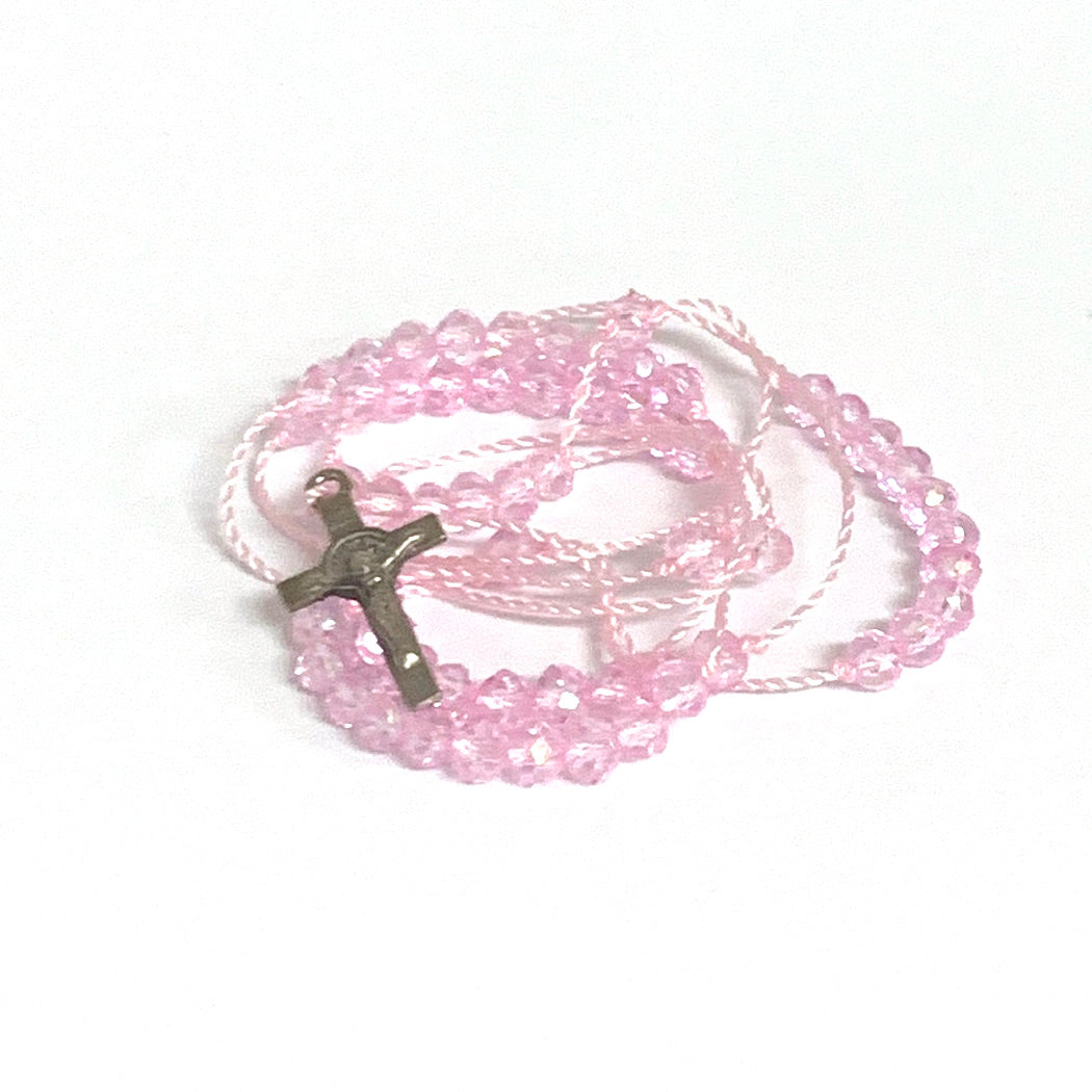 Delicate Rosary Necklace of Assorted Colors