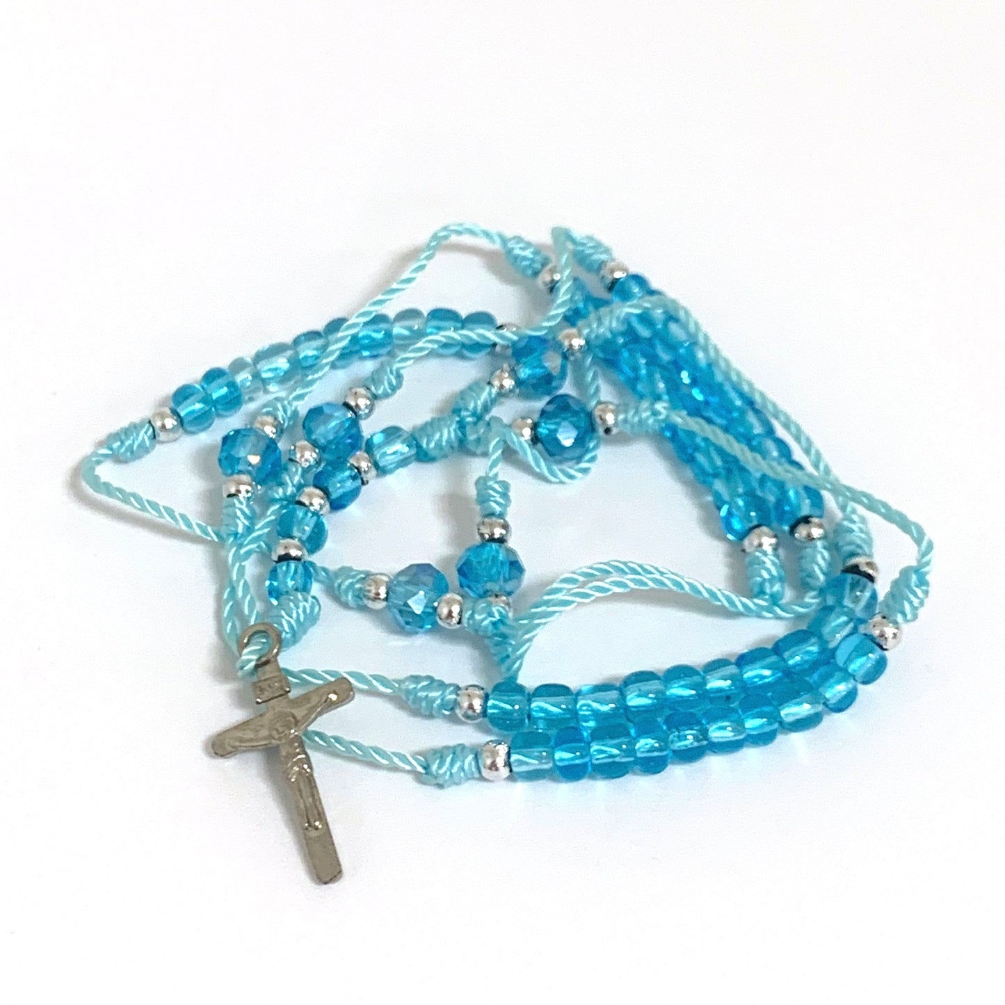 Delicate Rosary Necklace of Assorted Colors