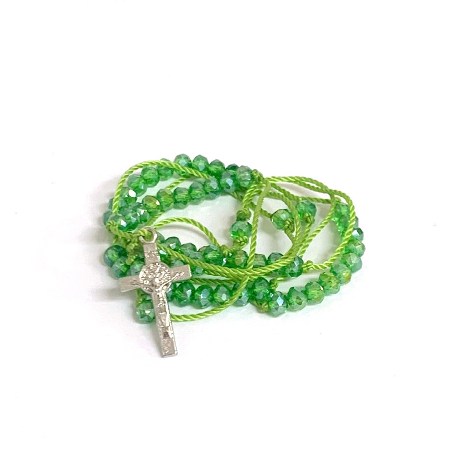 Delicate Rosary Necklace of Assorted Colors
