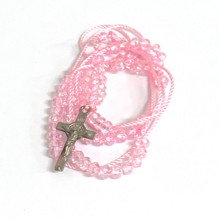 Delicate Rosary Necklace of Assorted Colors