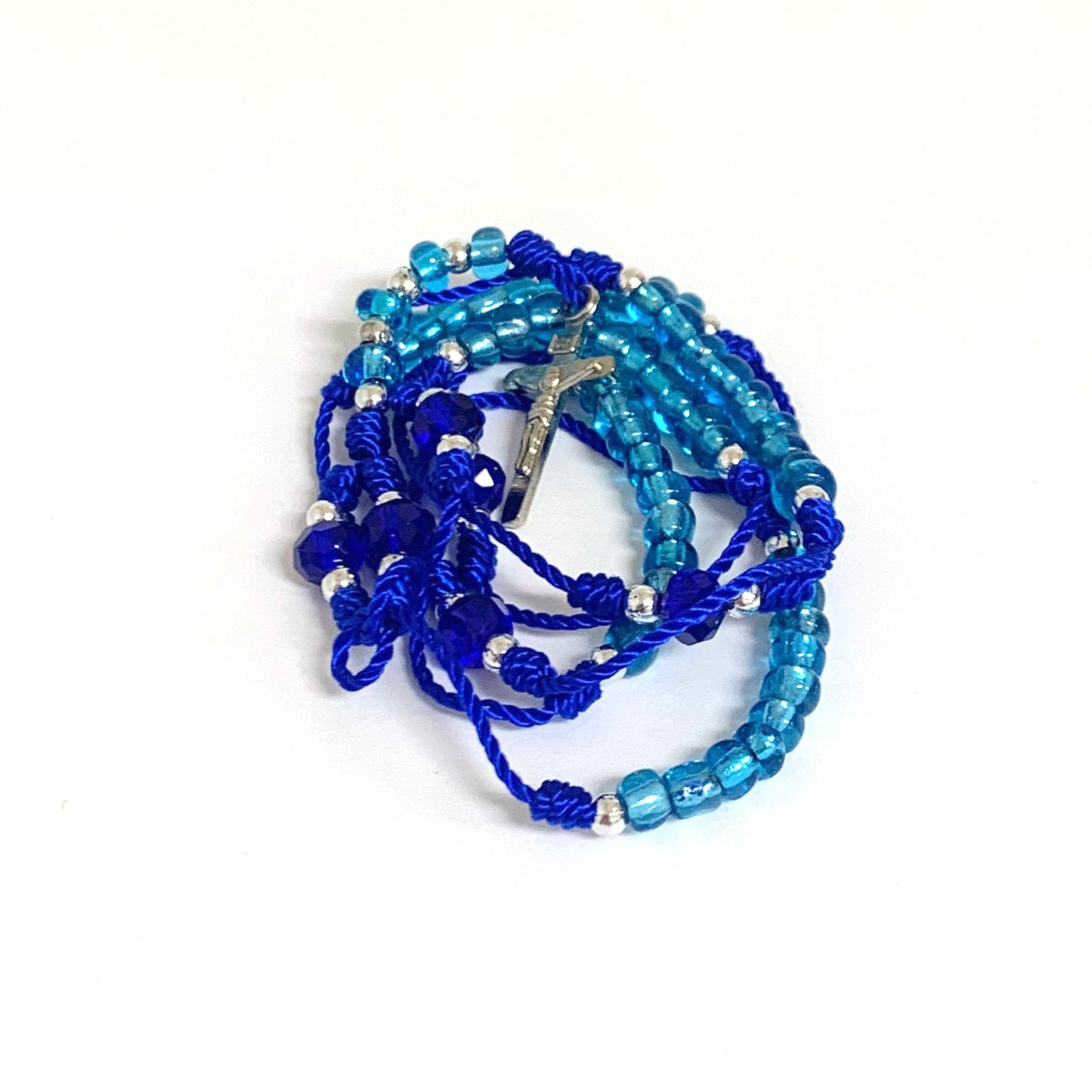 Delicate Rosary Necklace of Assorted Colors