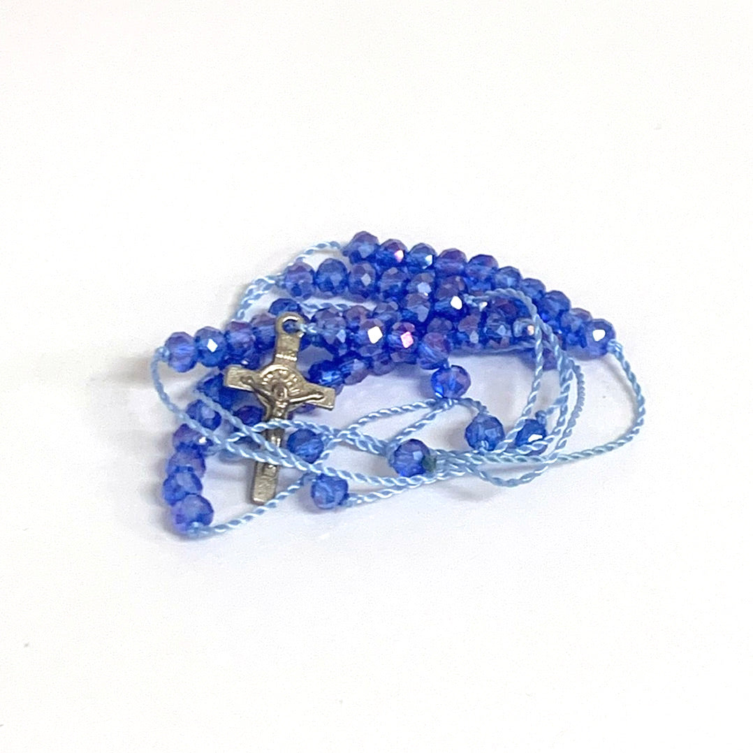 Delicate Rosary Necklace of Assorted Colors