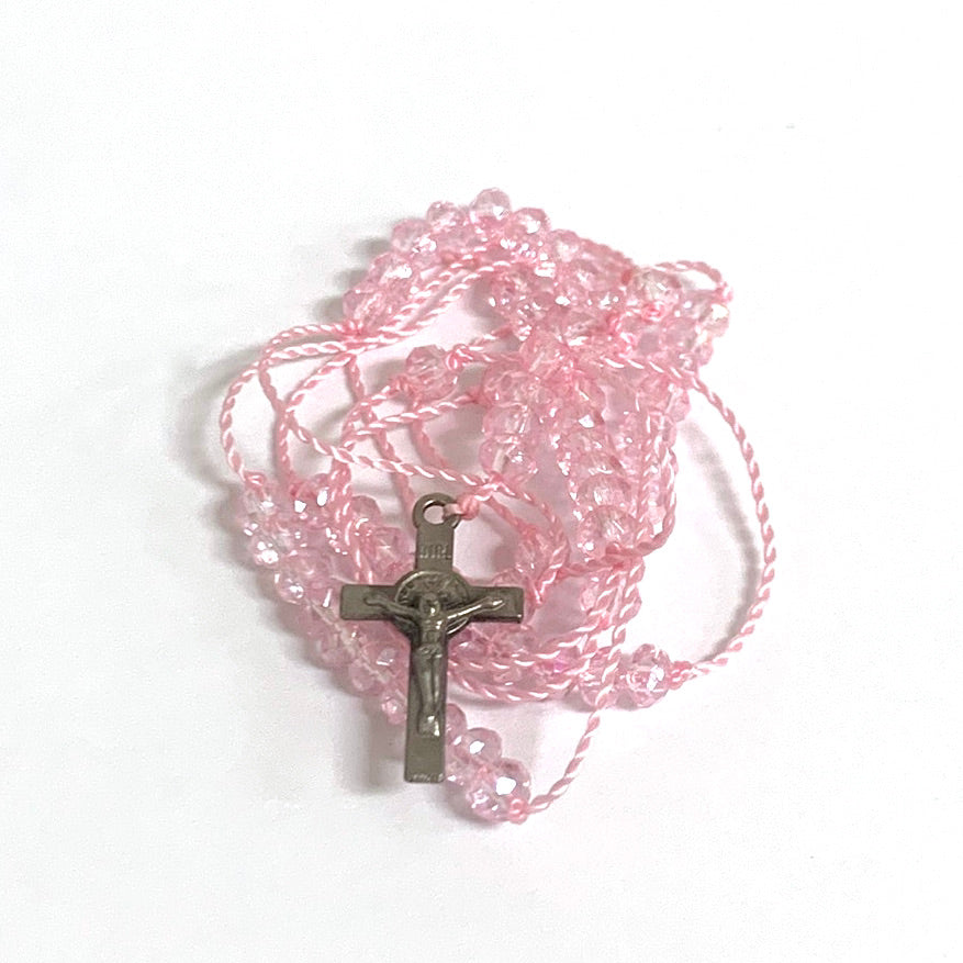 Delicate Rosary Necklace of Assorted Colors
