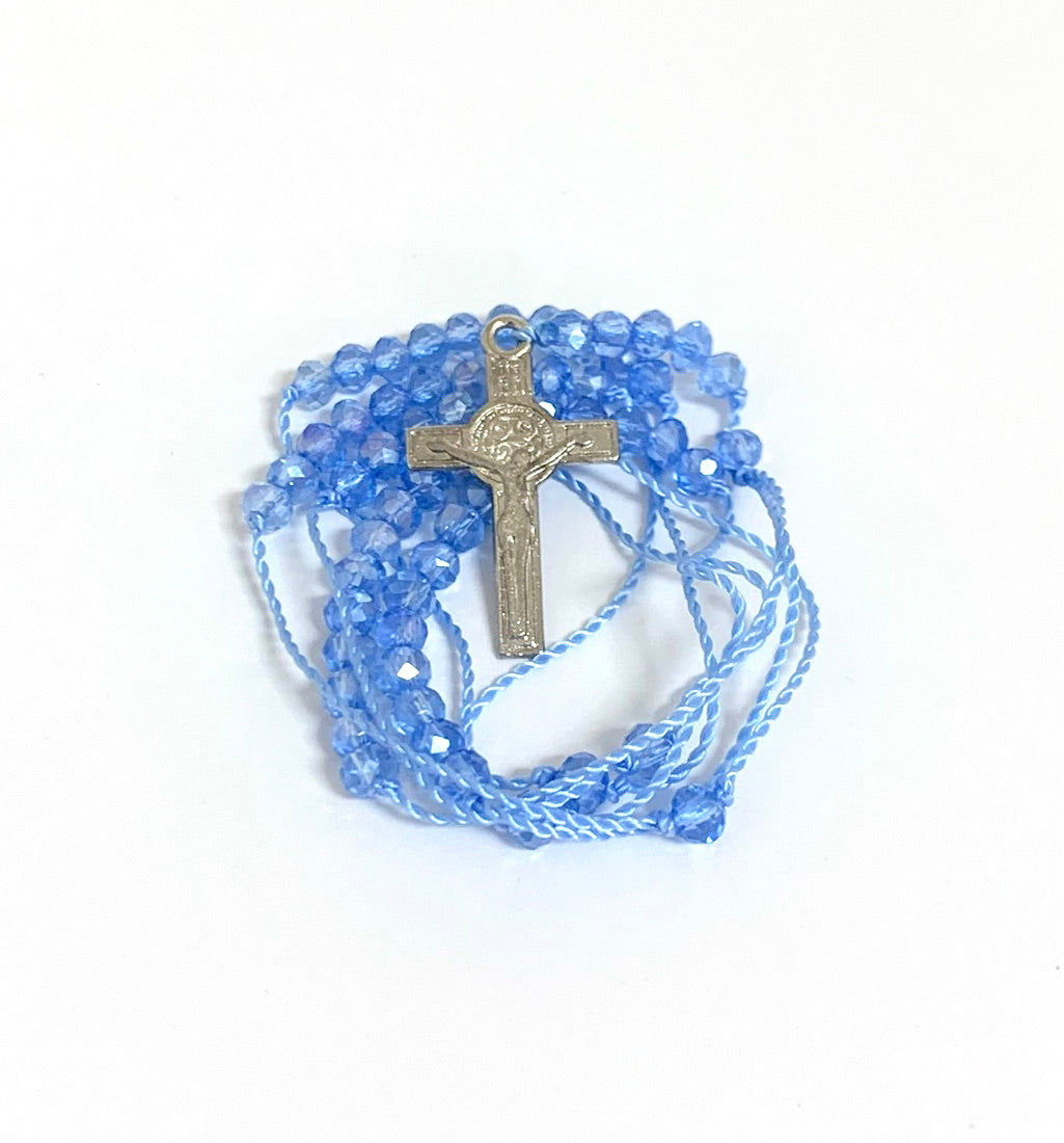 Delicate Rosary Necklace of Assorted Colors