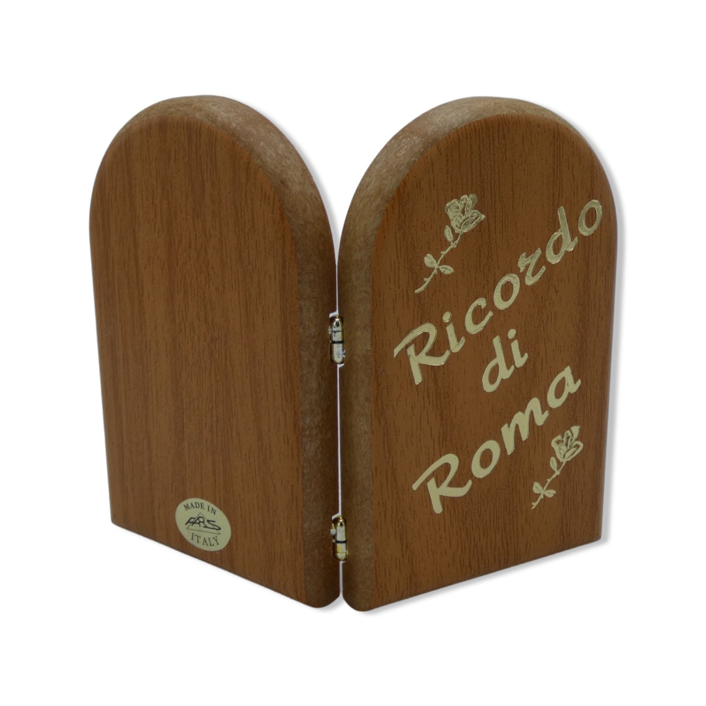 Divine Mercy and St. John Paul II Wooden Folding Plaque