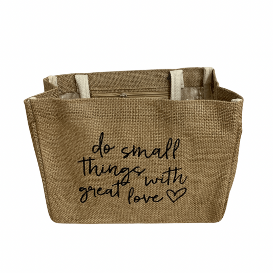 Do Small Things with Great Love Small Tote Bag