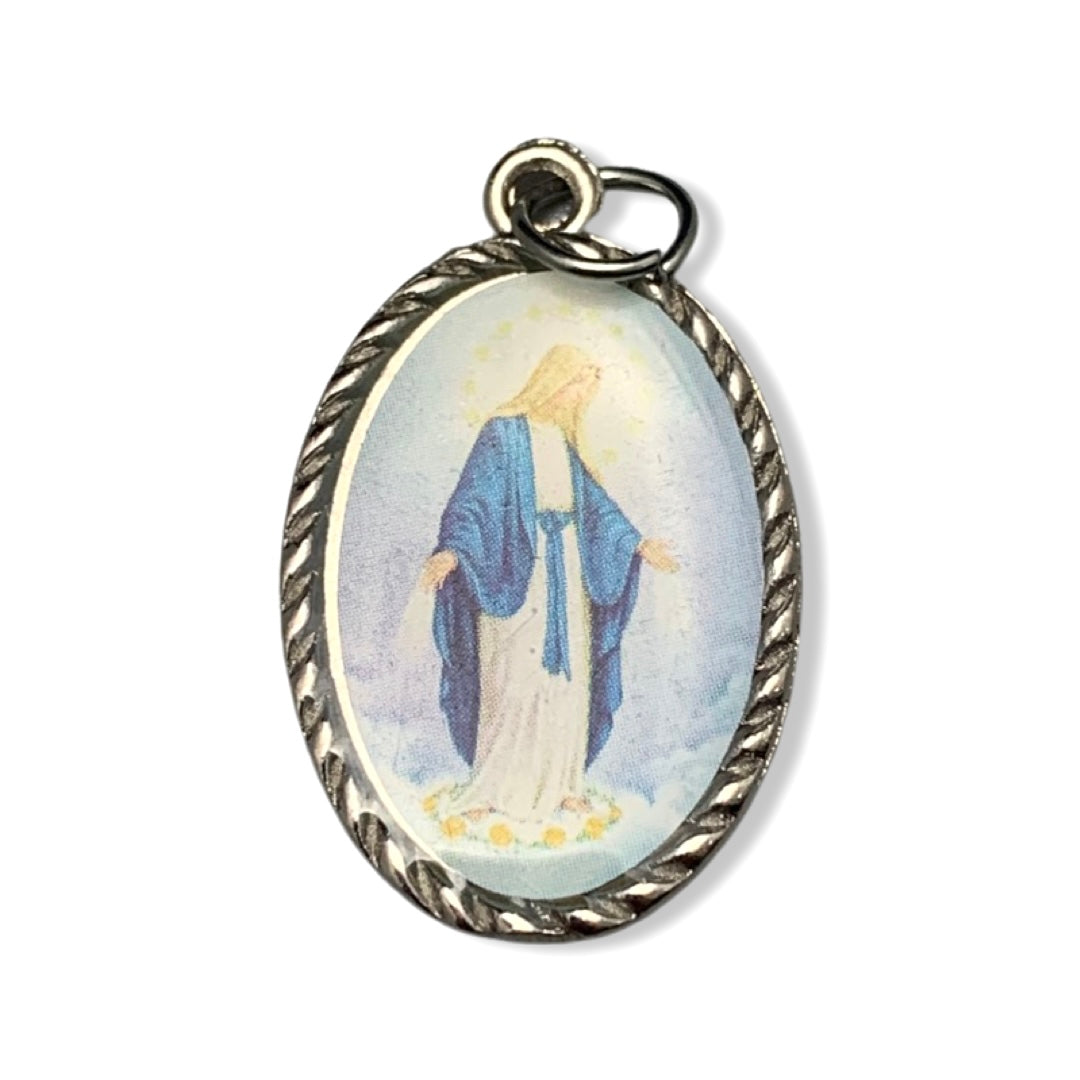 Embellished Colored Miraculous Medal