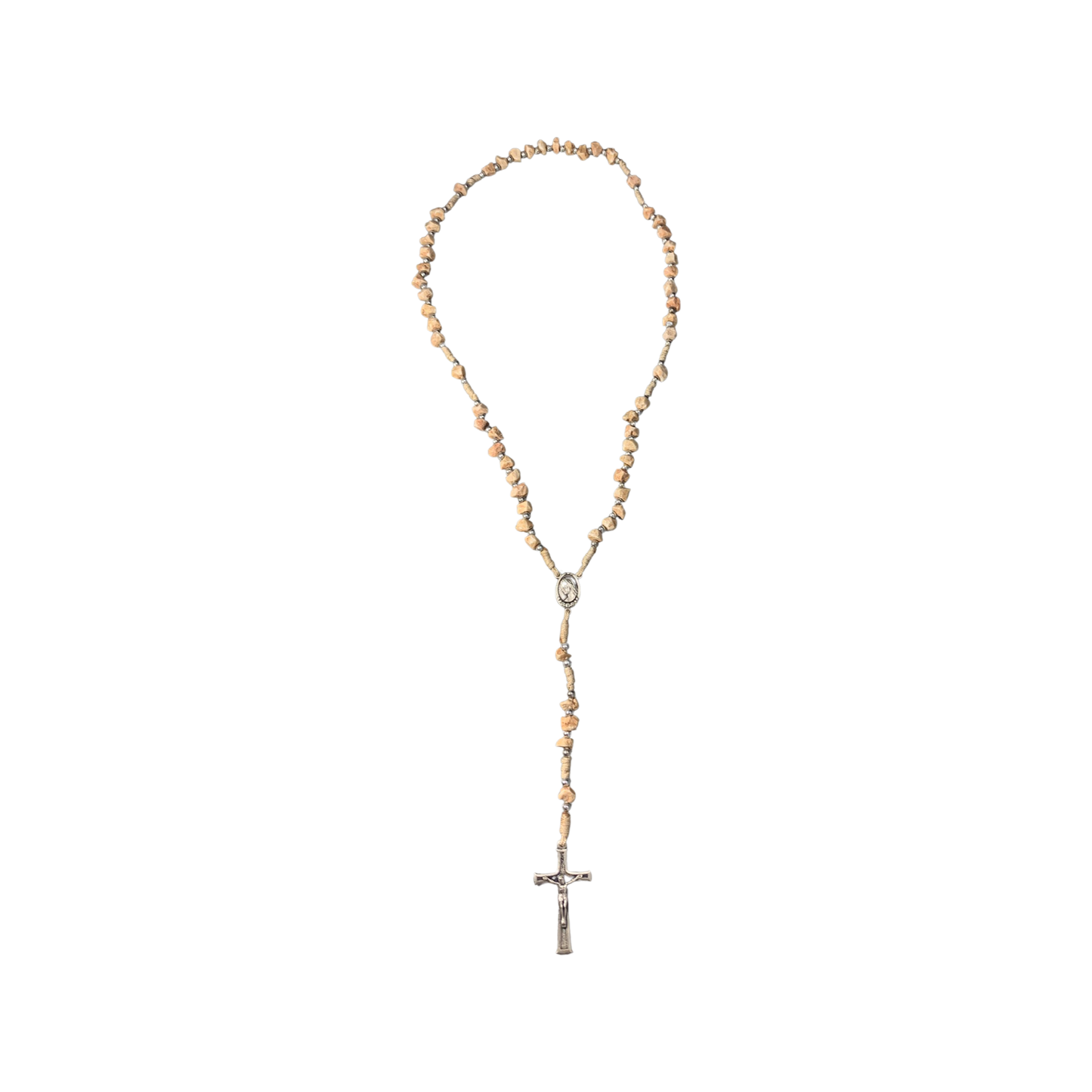 Embellished Queen of Peace Stone Rosary of Assorted Colors