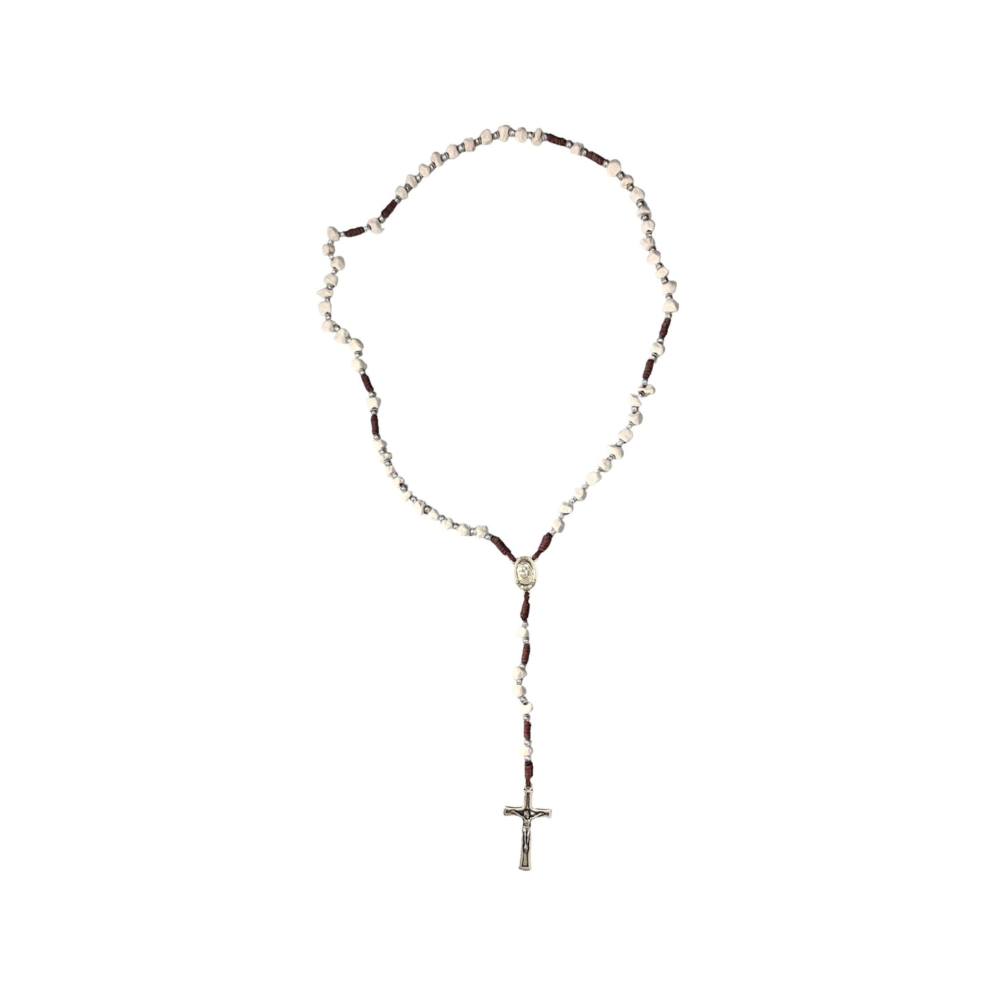 Embellished Queen of Peace Stone Rosary of Assorted Colors