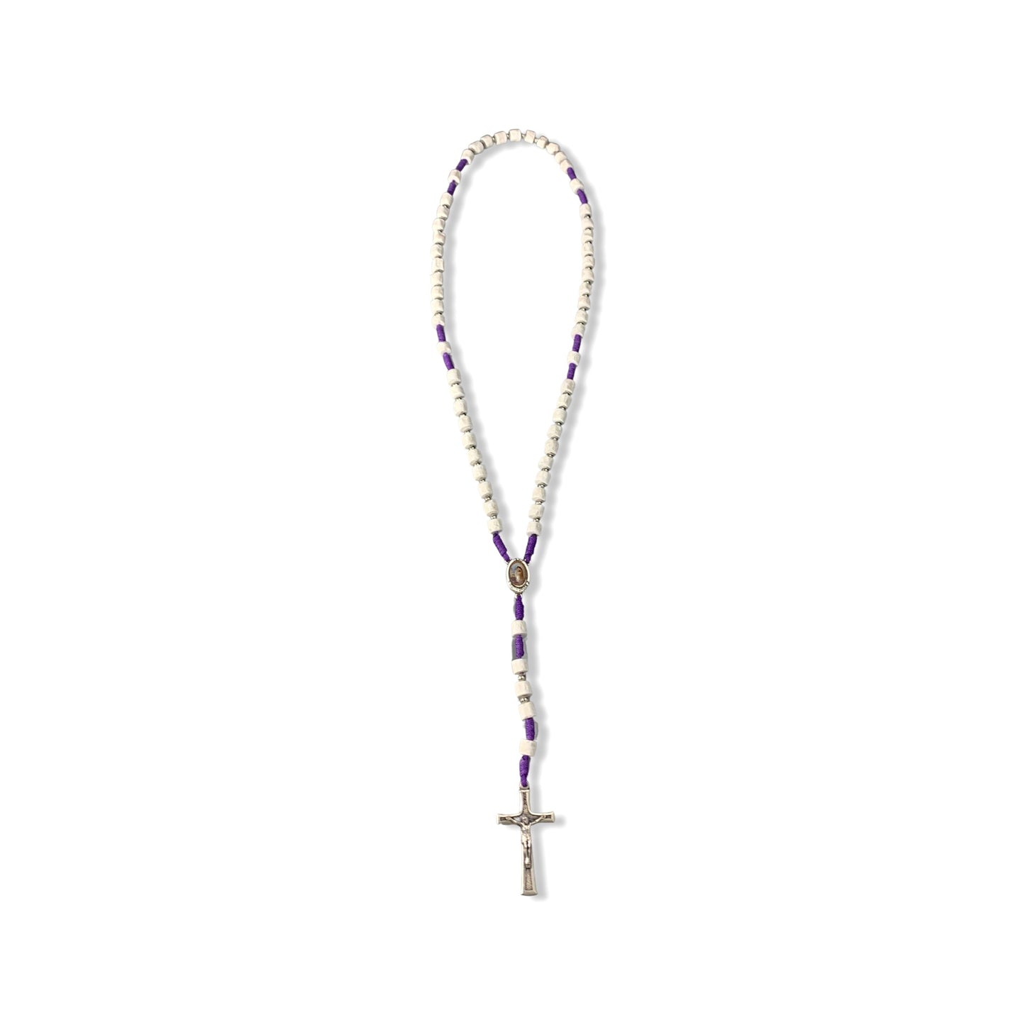 Embellished Queen of Peace Stone Rosary of Assorted Colors