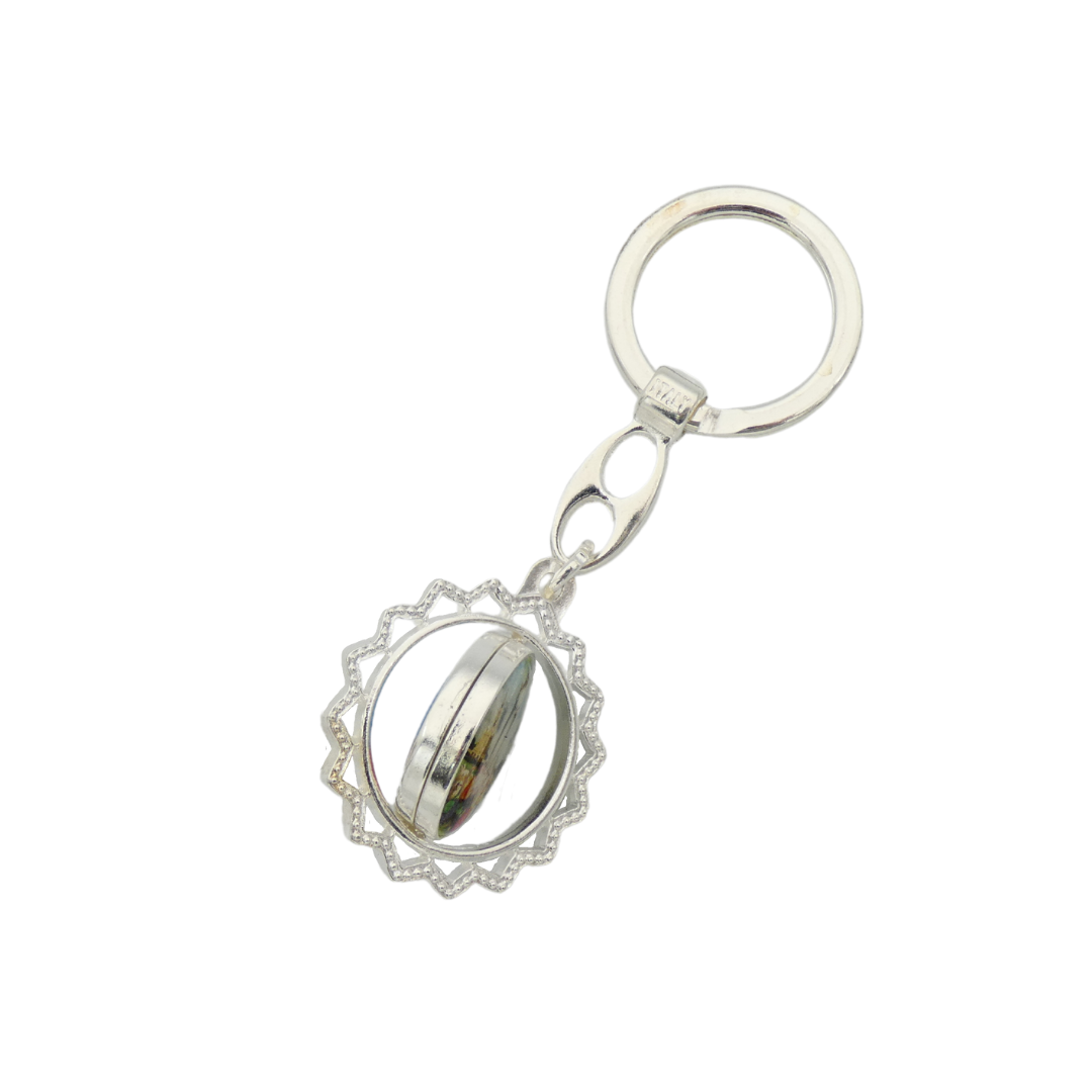 Fatima and St. John Paul II Keychain