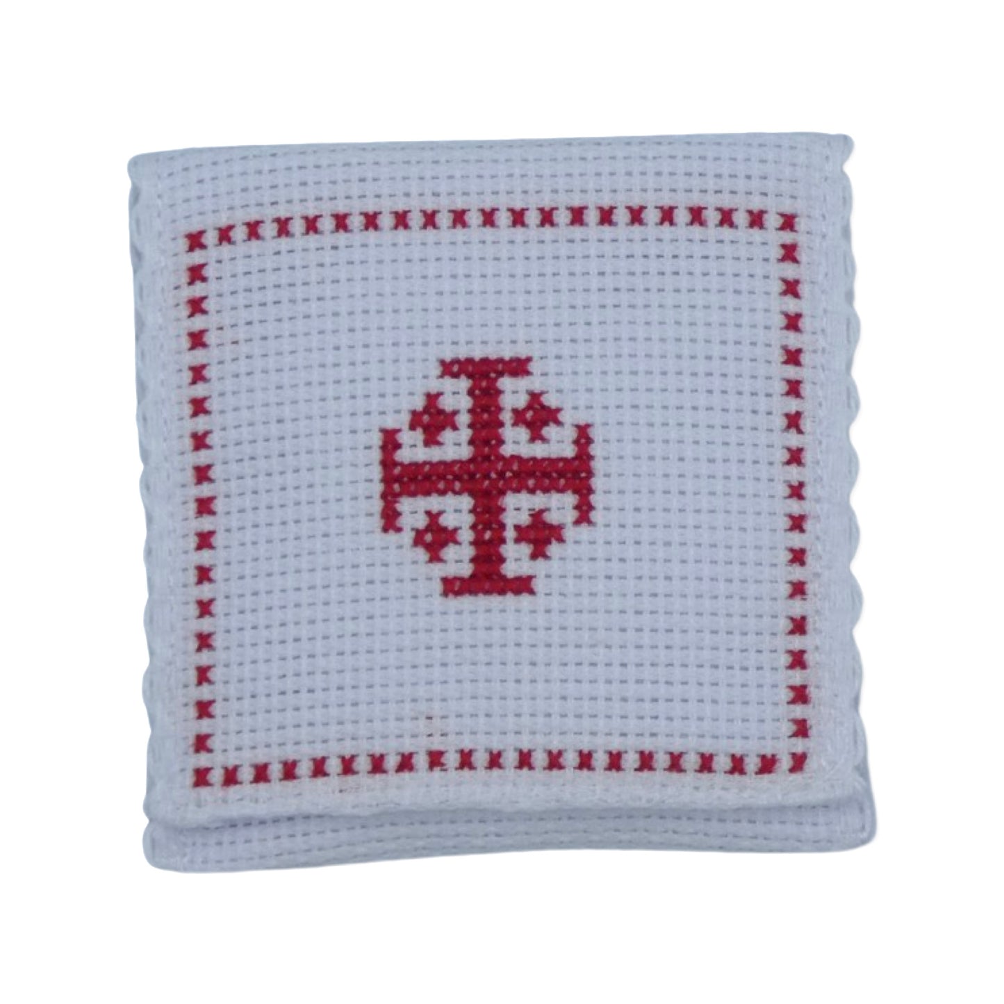 Embroidered Jerusalem Cross Pouch of Assorted Colors
