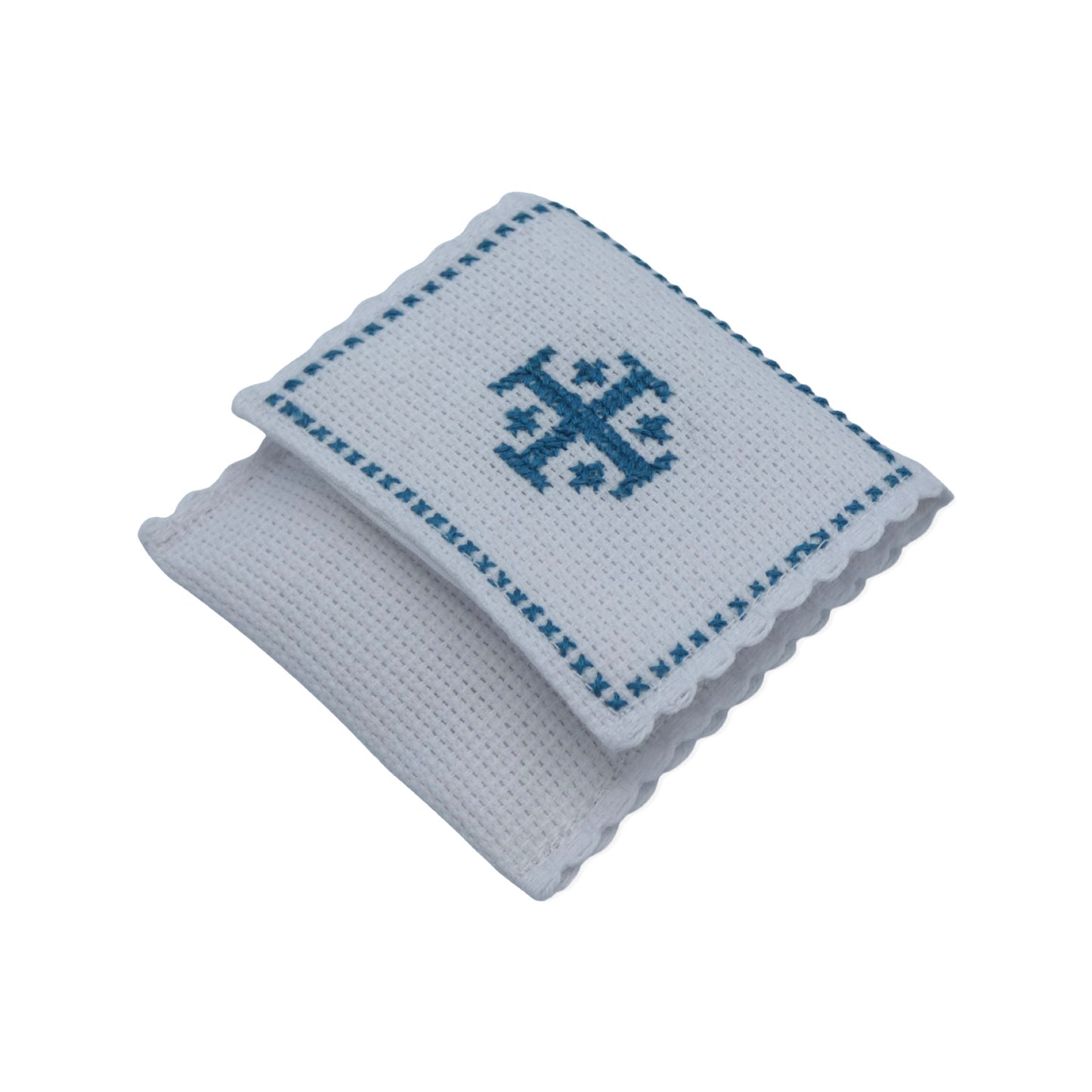 Embroidered Jerusalem Cross Pouch of Assorted Colors
