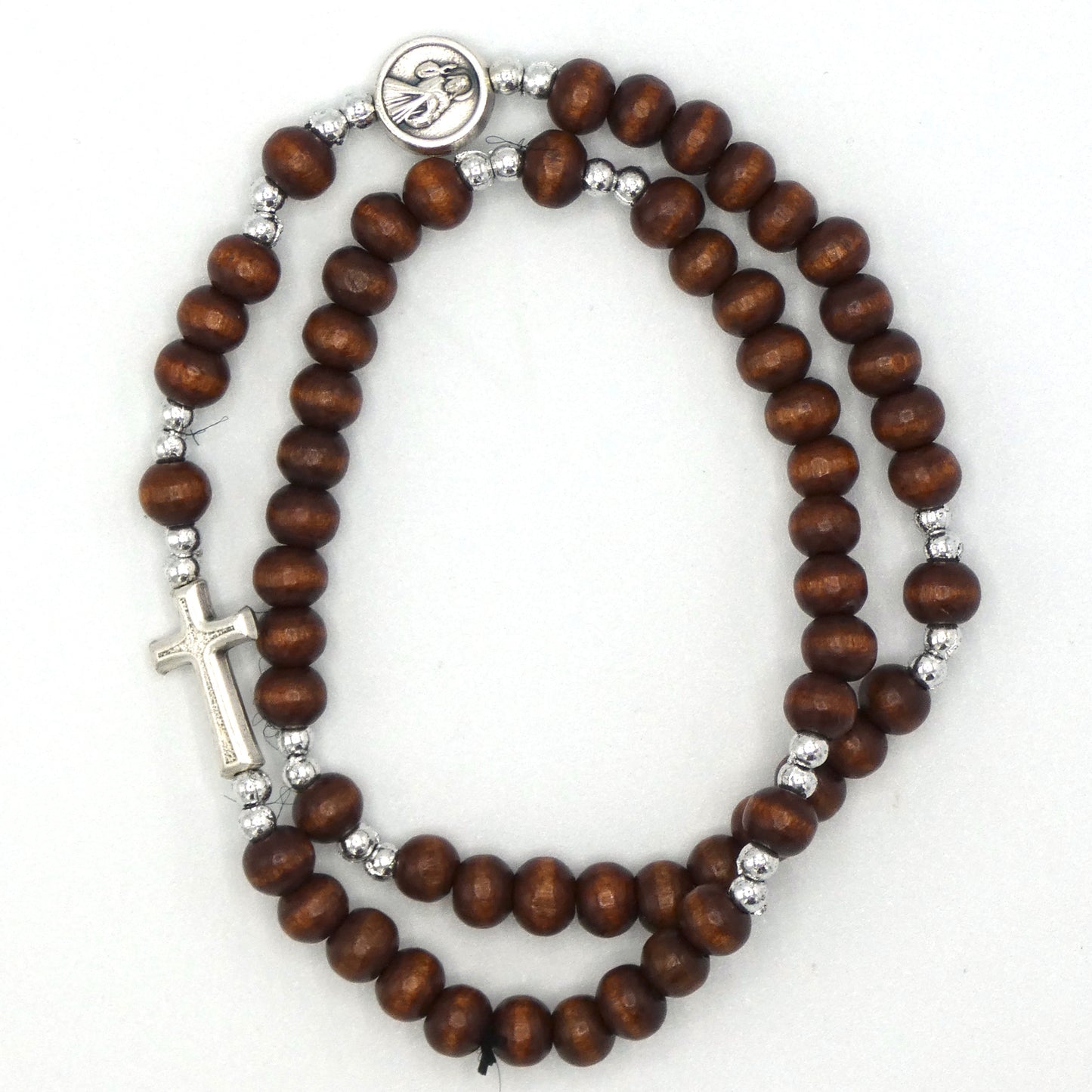 Wooden Wrap Rosary Bracelet of Assorted Colors