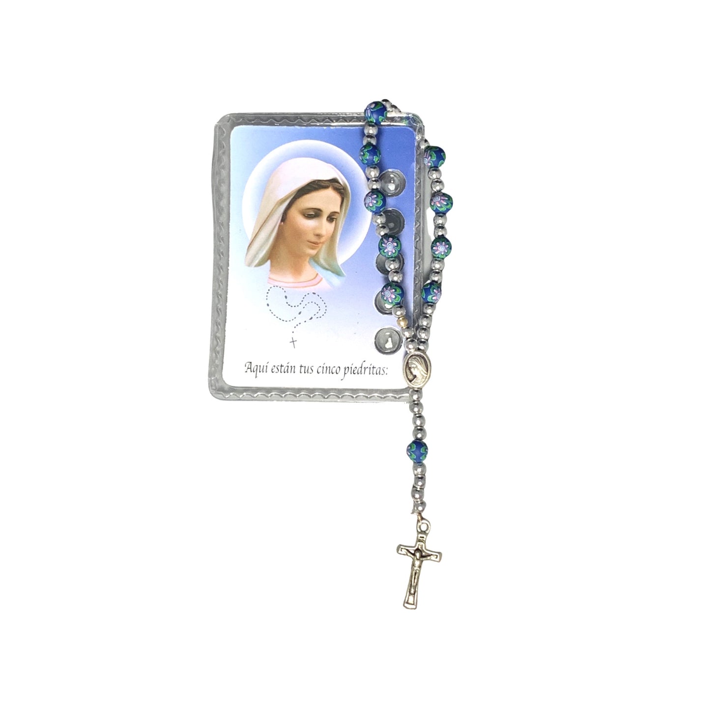 FIMO Beads Queen of Peace Decade Rosary