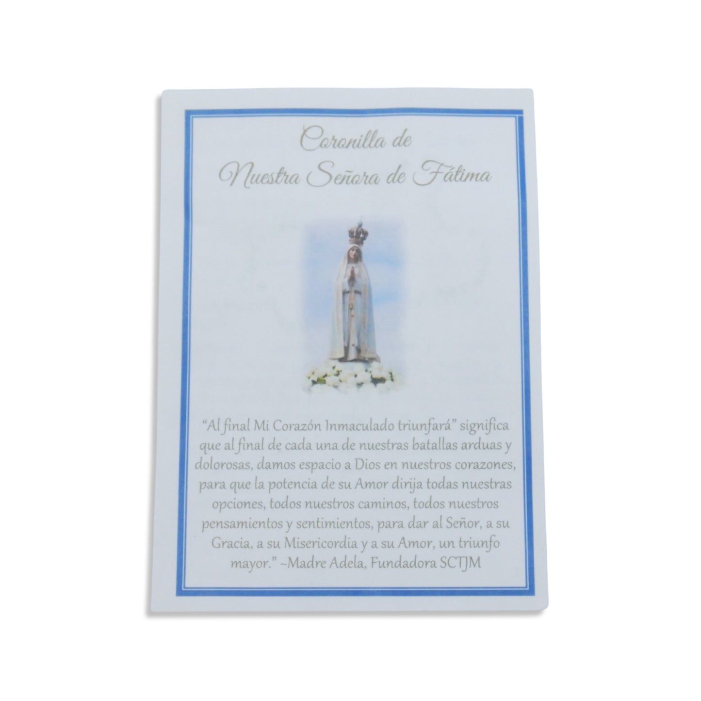 Fatima Chaplet with SCTJM Prayer
