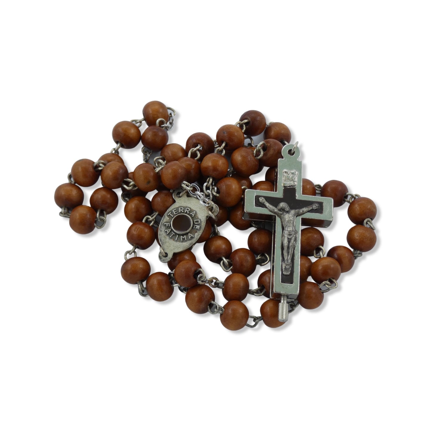Fatima Rosary with Soil in Crucifix