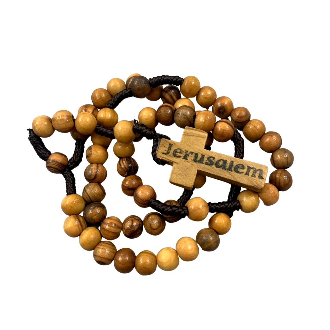 First Communion Pouch with Jerusalem Rosary