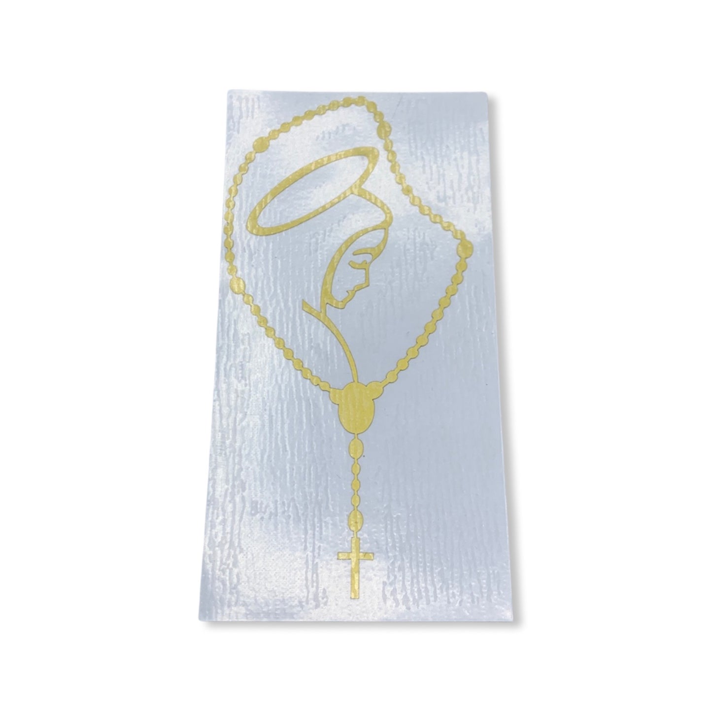 Rosary Car Sticker