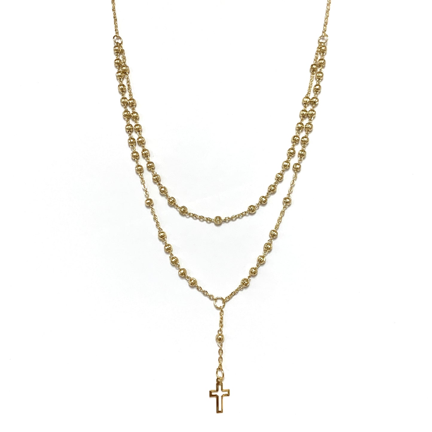 Gold Rosary Necklace
