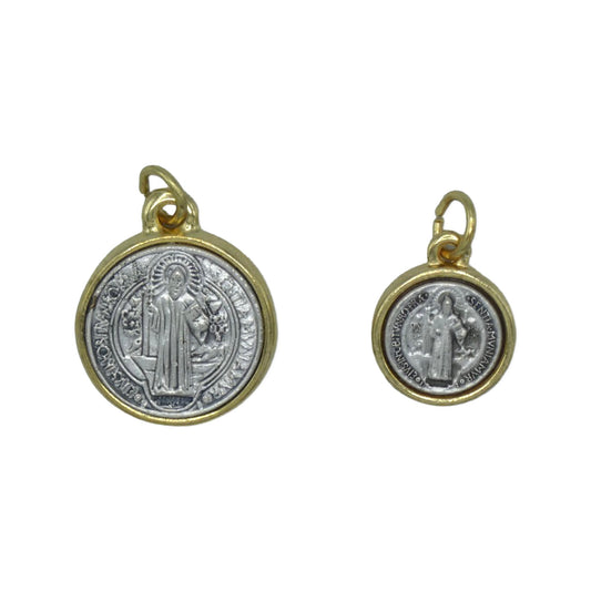 Gold and Silver St. Benedict Medal