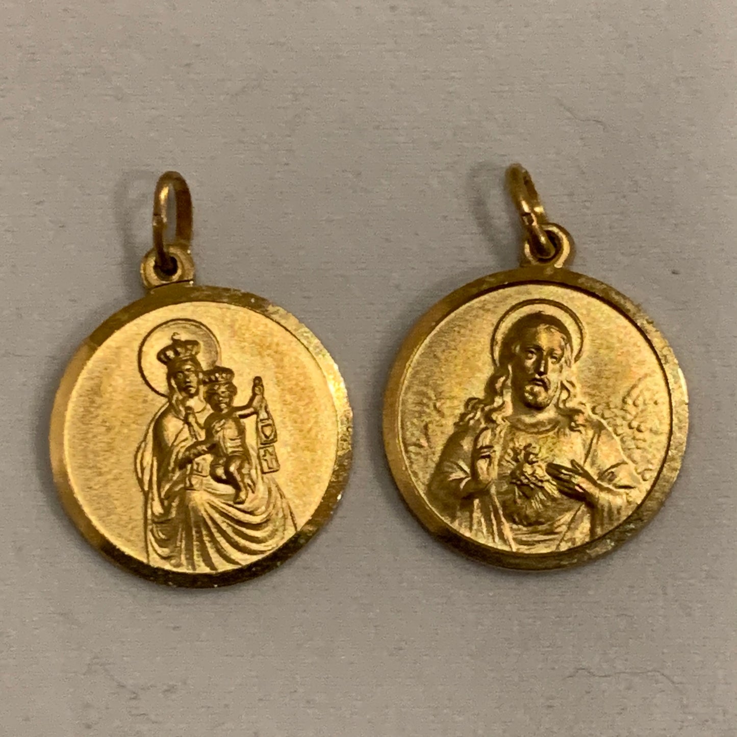 Gold Plated Scapular Medal
