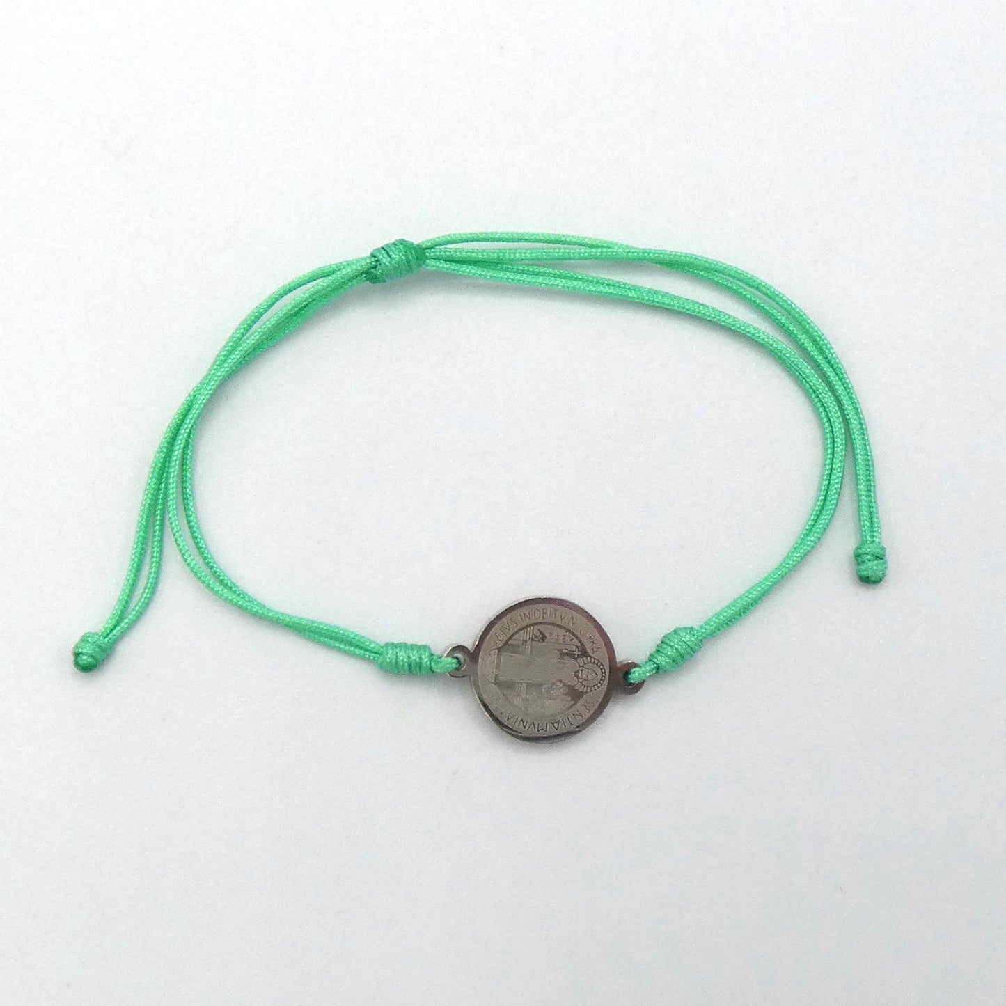 Etched St. Benedict Medal Bracelet of Assorted Colors