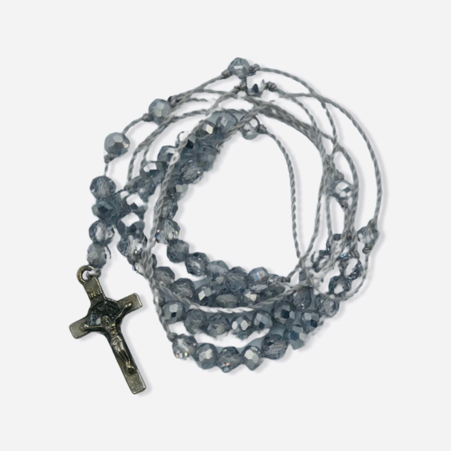 Delicate Rosary Necklace of Assorted Colors
