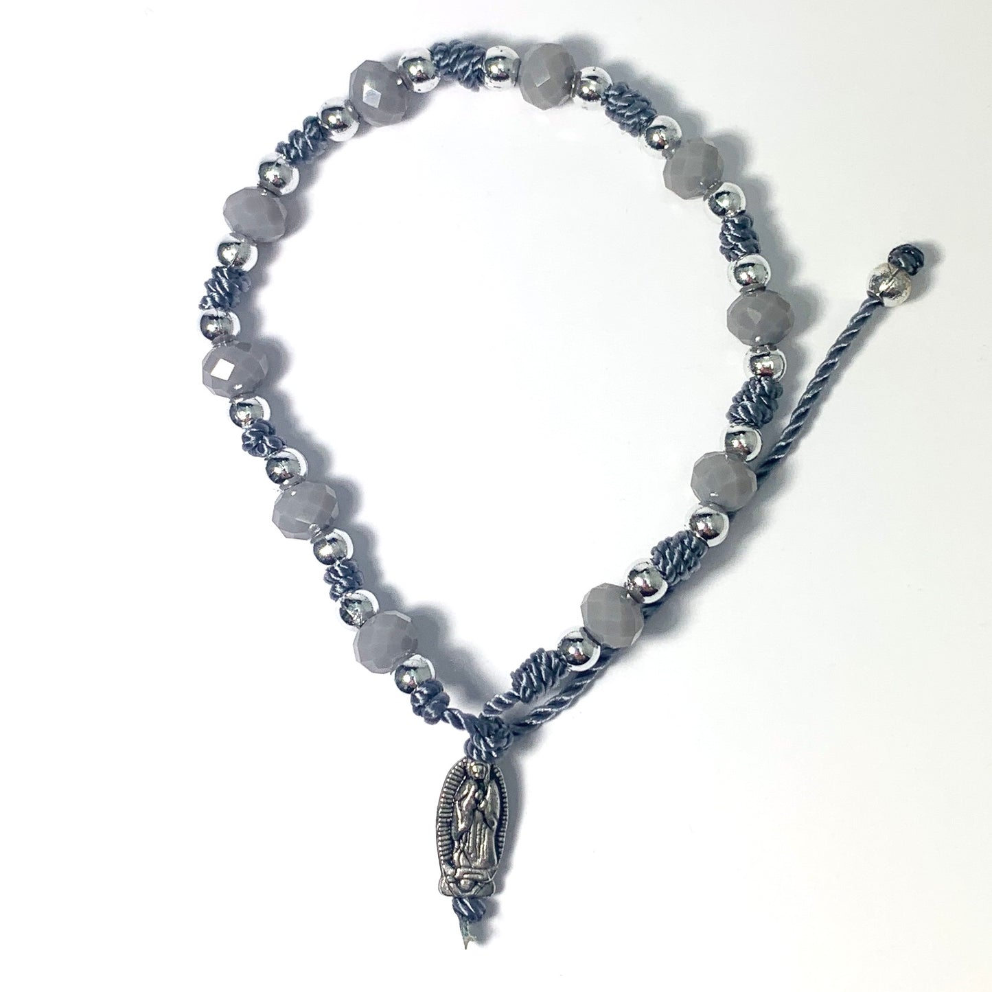 Mexican Guadalupe Decade Rosary Bracelet of Assorted Colors