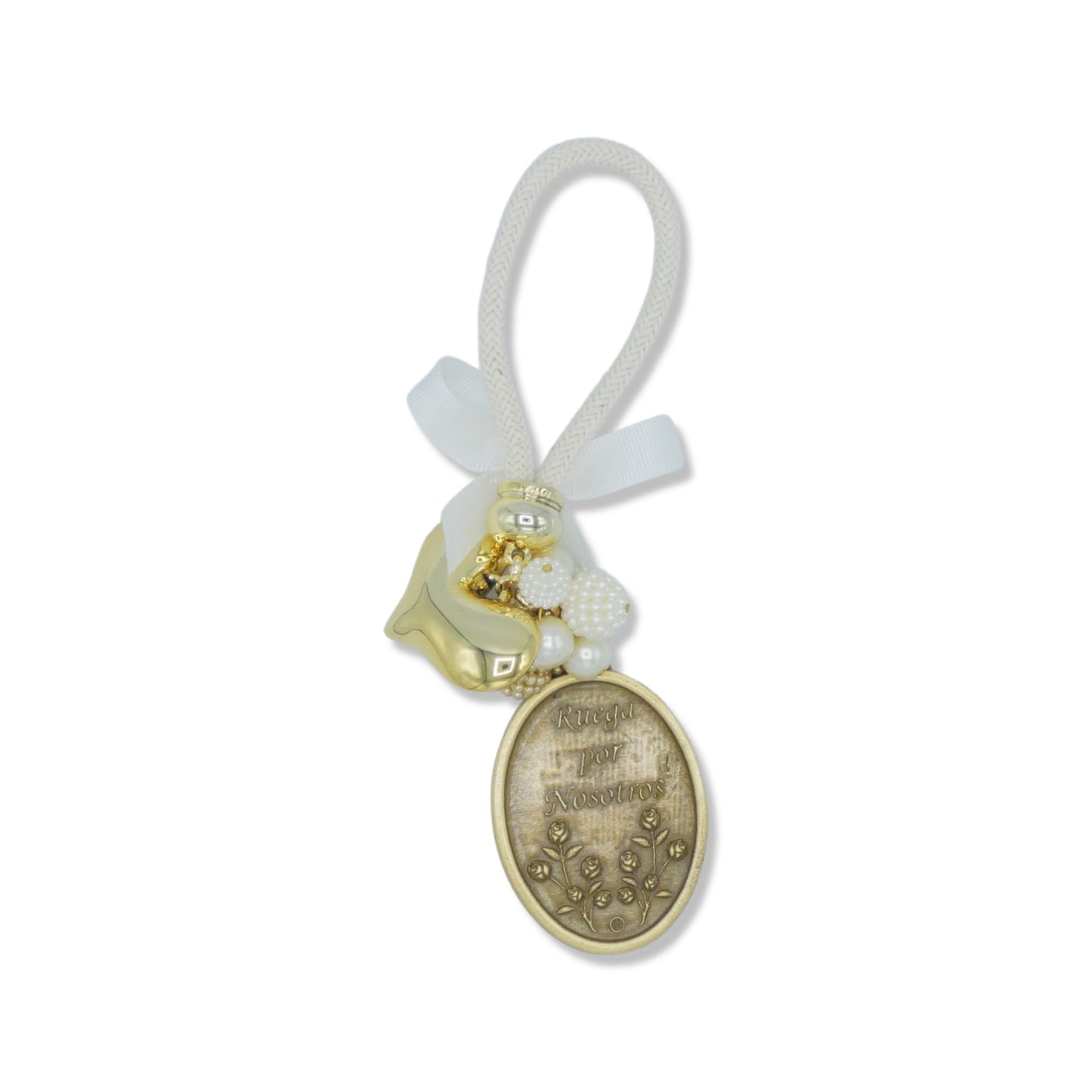 White Guadalupe Door Hanger