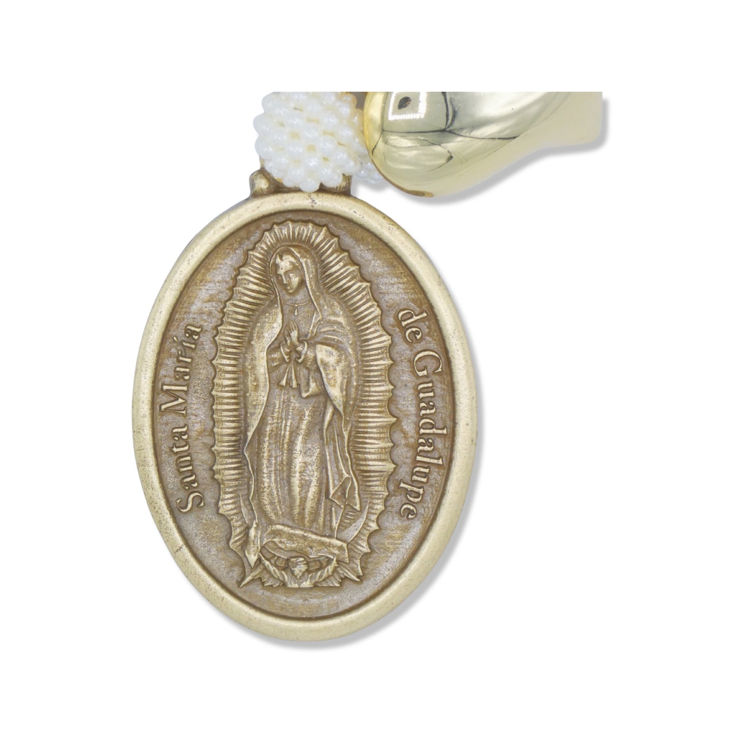 White Guadalupe Door Hanger