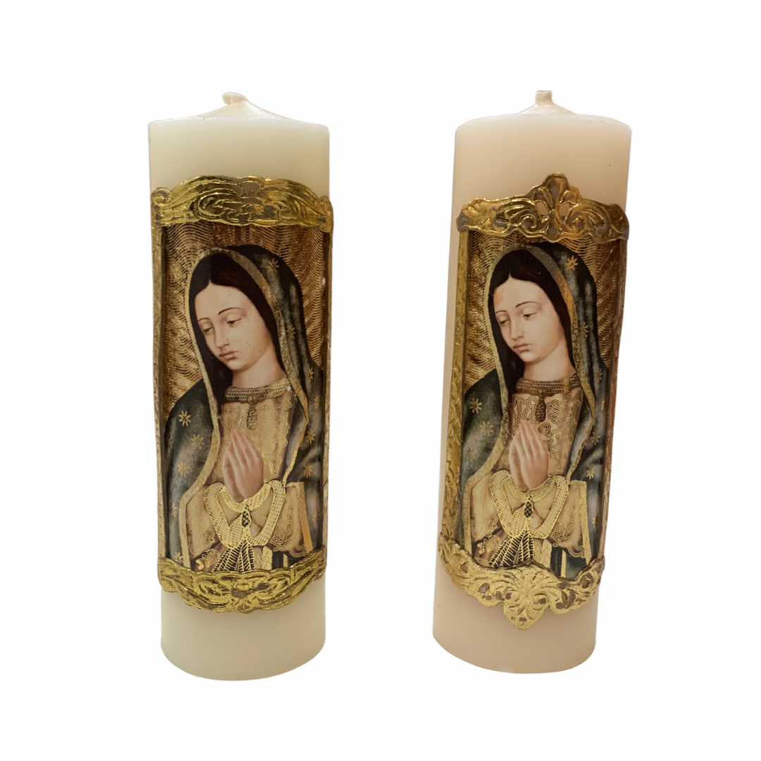 Guadalupe Portrait Candle