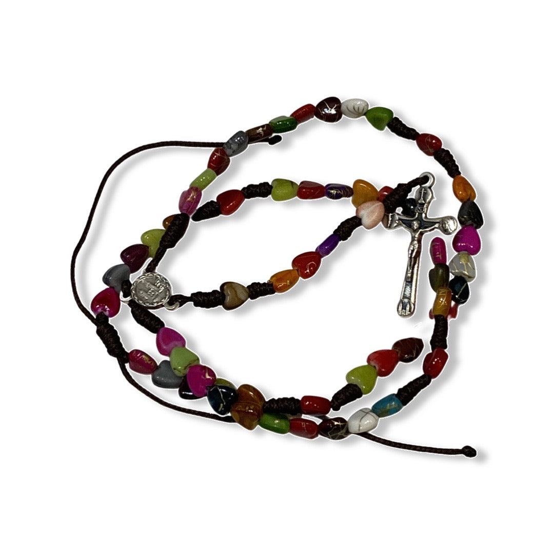 Heart Bead Rosary of Assorted Colors