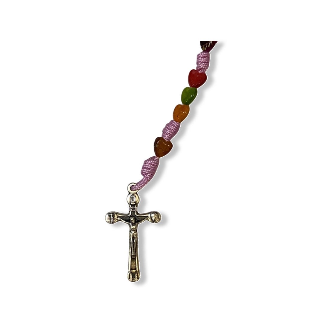 Heart Bead Rosary of Assorted Colors