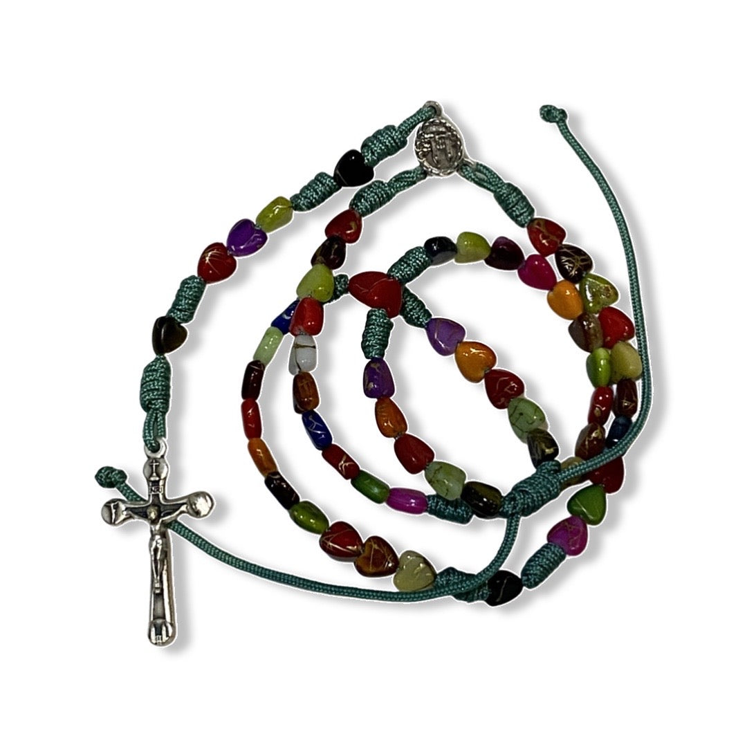 Heart Bead Rosary of Assorted Colors