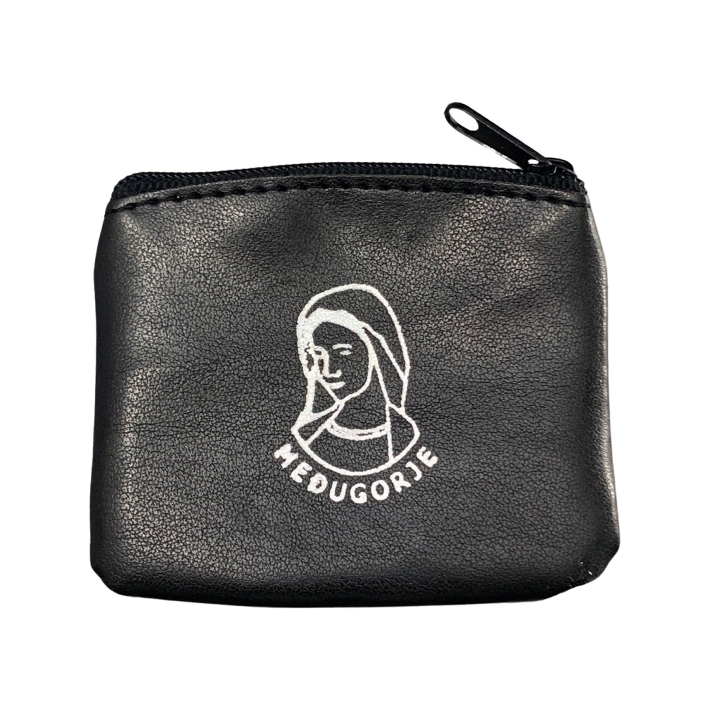Queen of Peace Vinyl Zipper Pouch of Assorted Colors