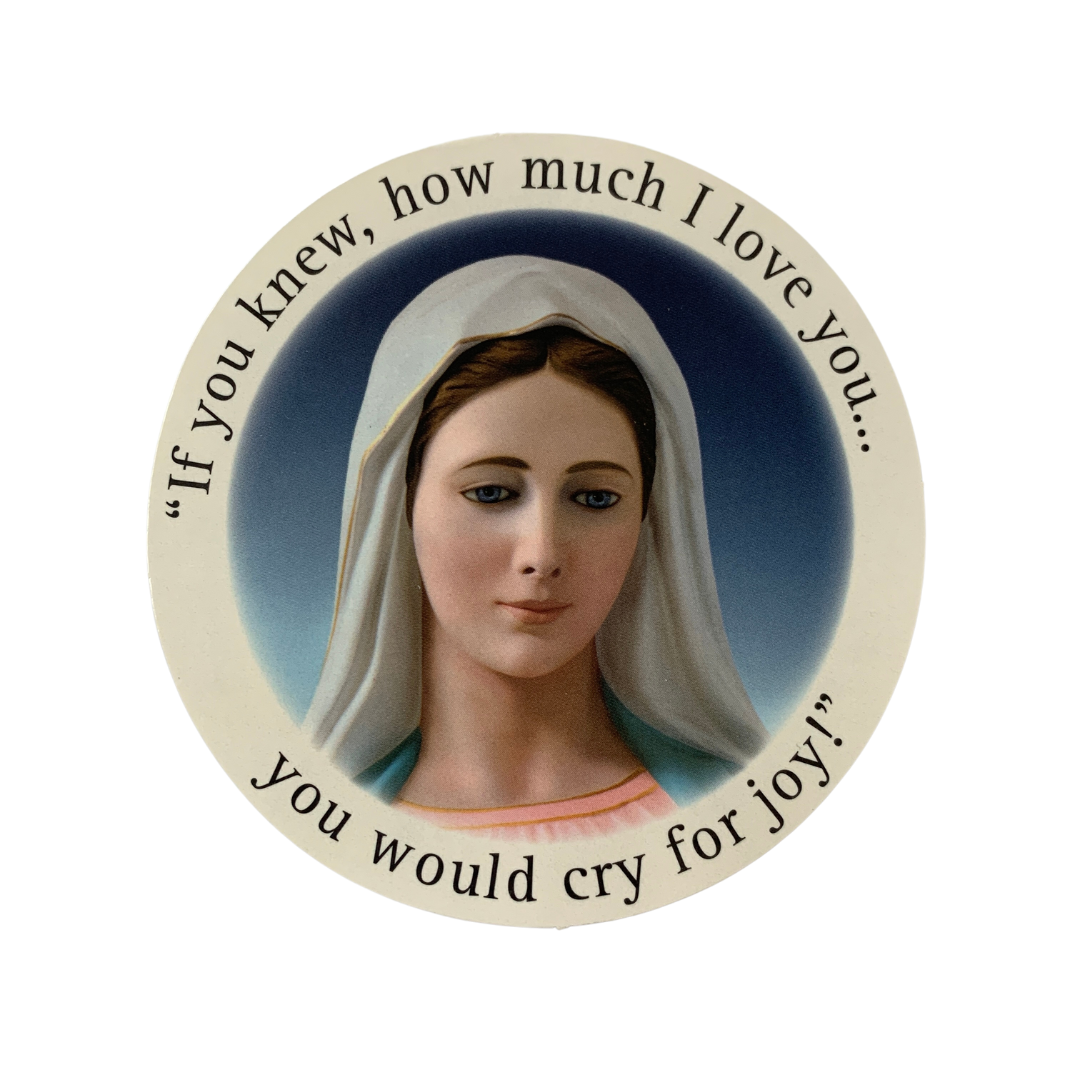 Assorted Queen of Peace Prayers Stickers