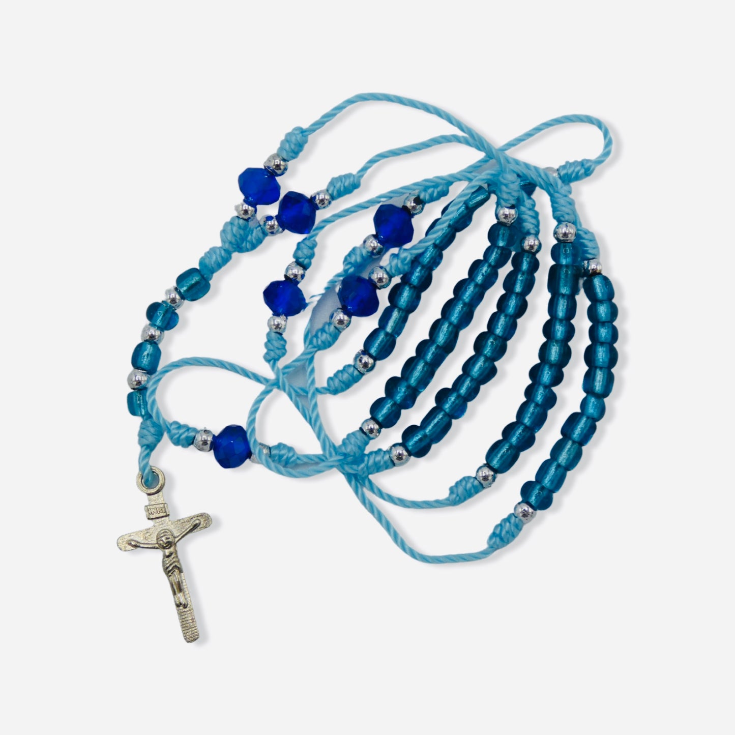 Delicate Rosary Necklace of Assorted Colors