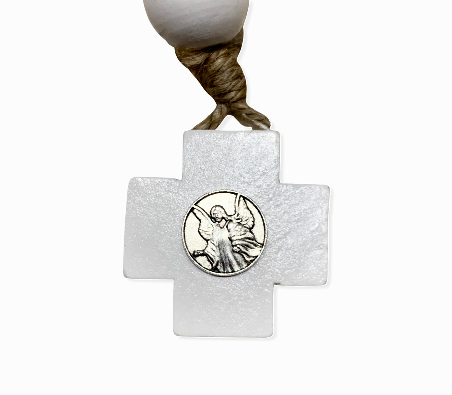 Large Guardian Angel Decade Rosary Door Hanger