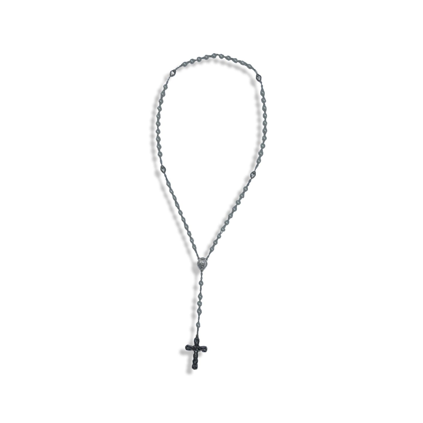 Pearl Padre Pio Rosary with Relic