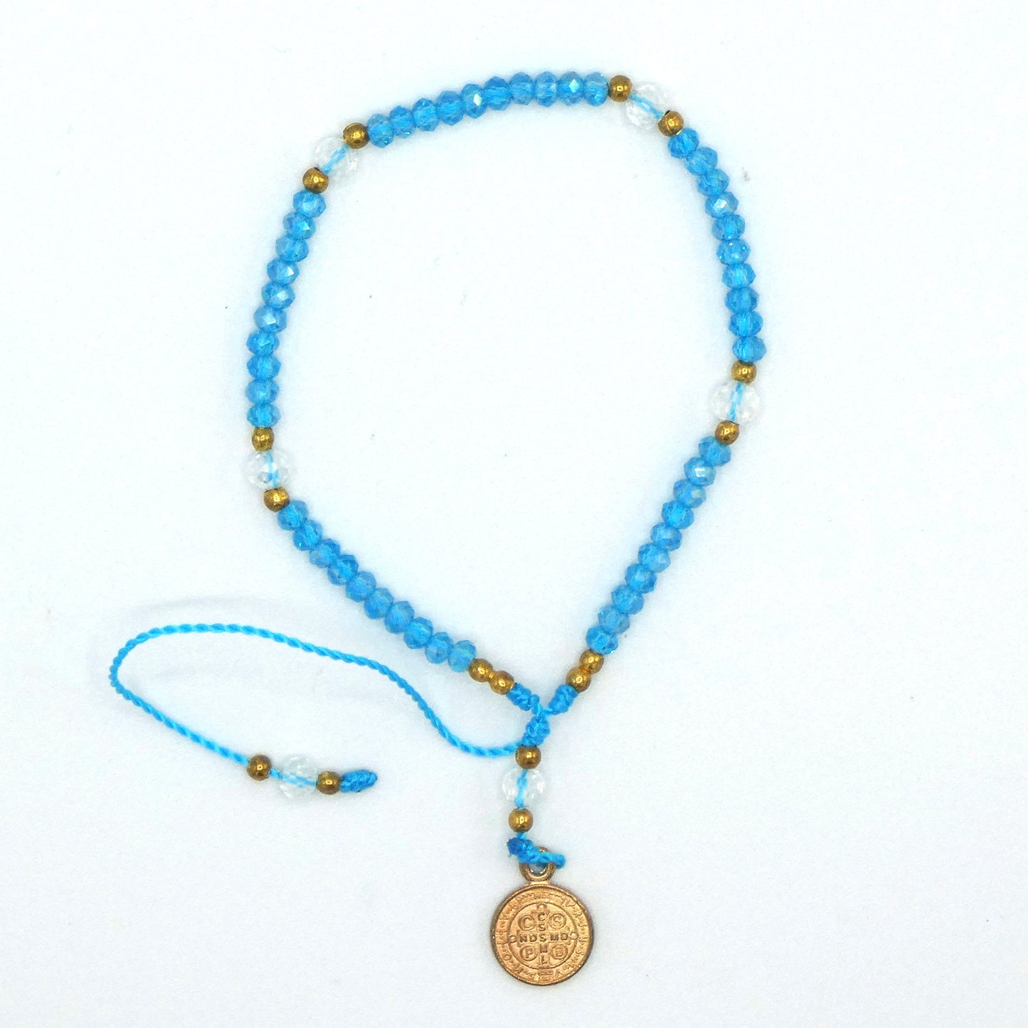 Rosary Bracelet of Assorted Colors and Medals