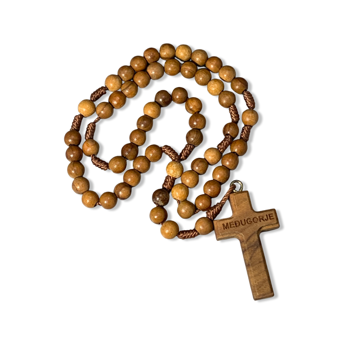 Light Brown Queen of Peace Rosary