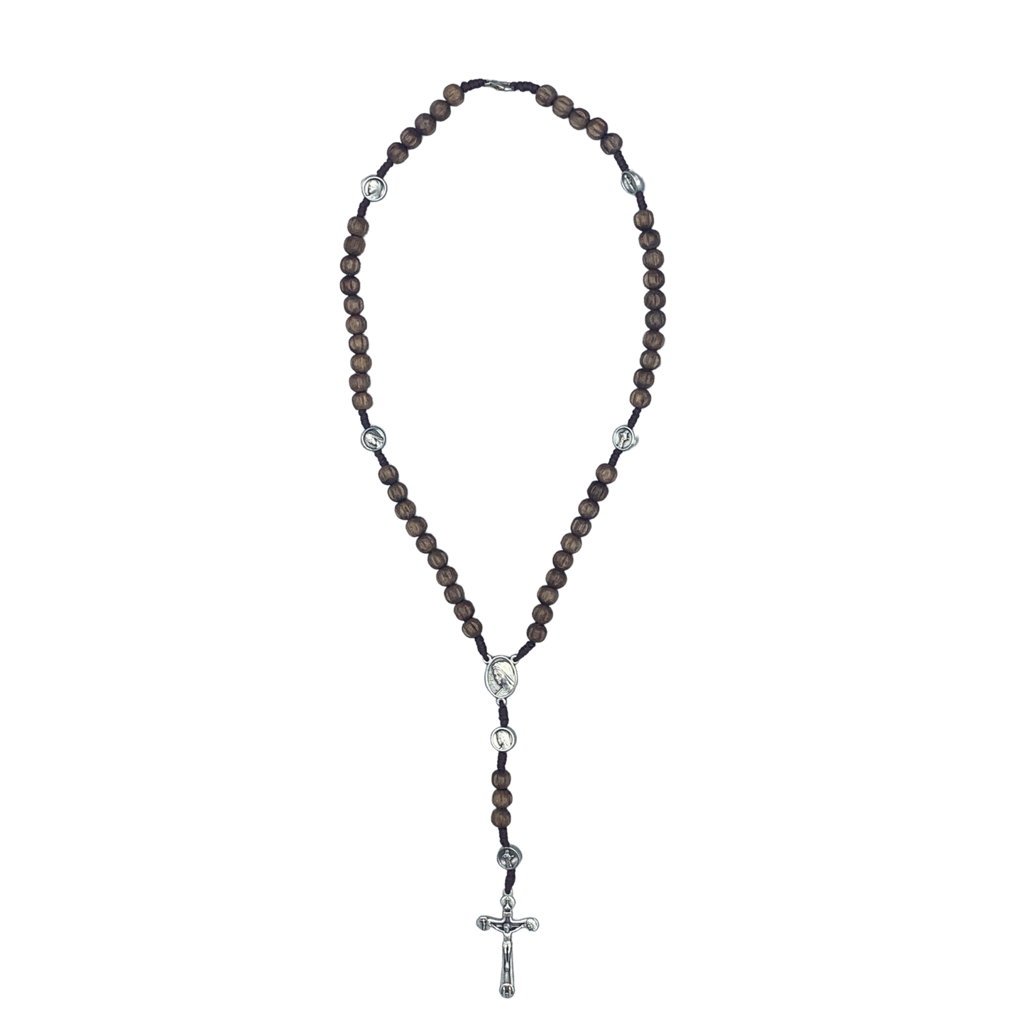 Wood Queen of Peace Rosary of Assorted Styles and Medals