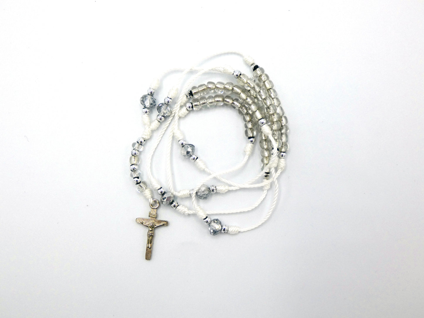 Delicate Rosary Necklace of Assorted Colors