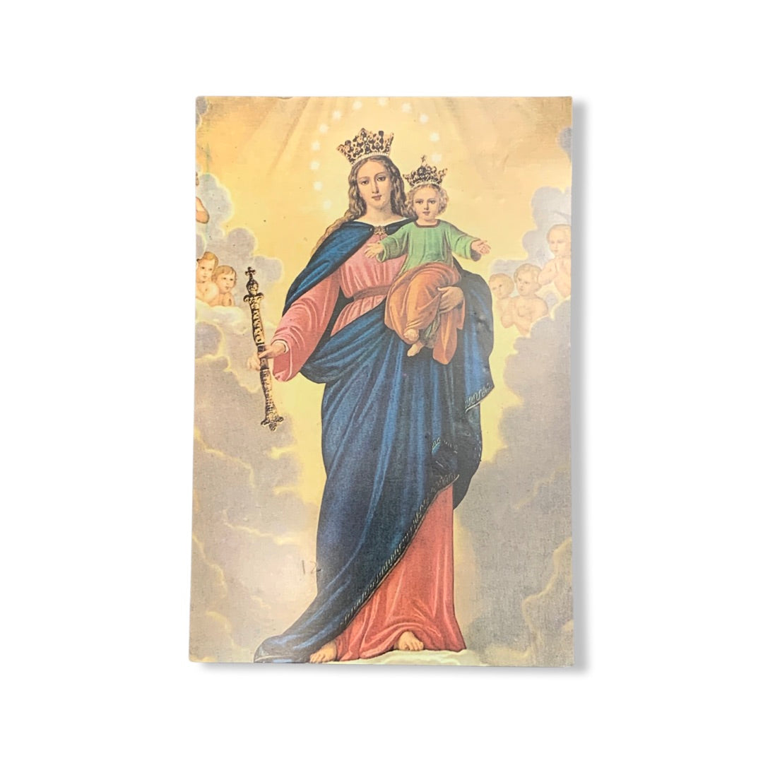 Wood Rosary with Image